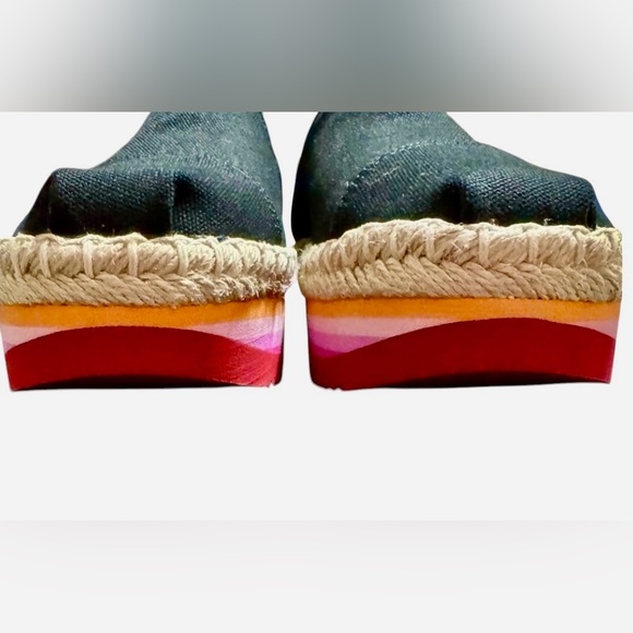 New in Box—TOMS Alpargata Platform Rope High Espadrille in Black-Size 8 - Picture 8 of 16